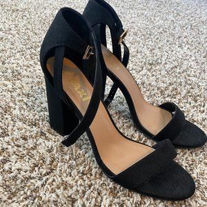 Chunky Black Heels